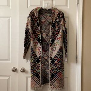 Pinklicious - Aztec Sweater Hooded Cardigan - Size M